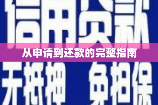 景谷从申请到还款的完整指南