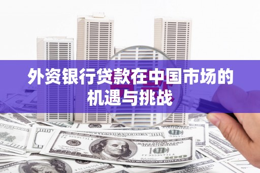 景谷外资银行贷款在中国市场的机遇与挑战