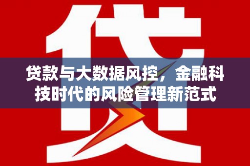 景谷贷款与大数据风控，金融科技时代的风险管理新范式