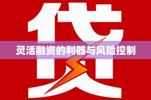 景谷灵活融资的利器与风险控制