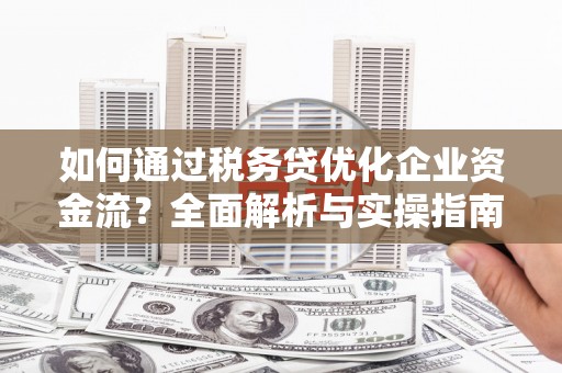 景谷如何通过税务贷优化企业资金流？全面解析与实操指南