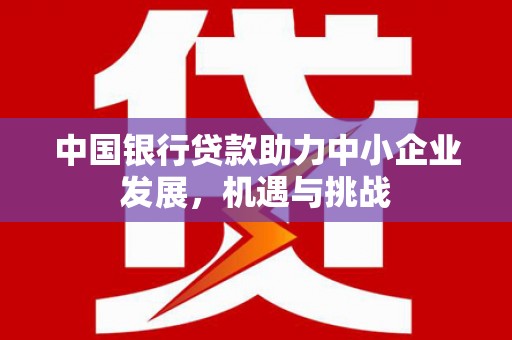 景谷中国银行贷款助力中小企业发展，机遇与挑战