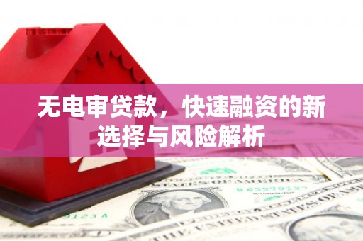 景谷无电审贷款，快速融资的新选择与风险解析