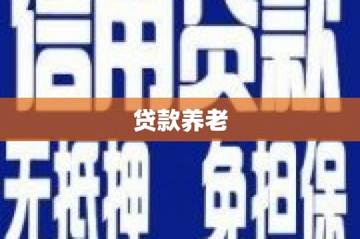 景谷贷款养老