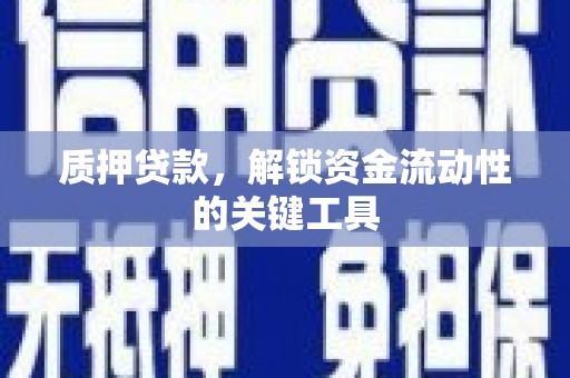 景谷质押贷款，解锁资金流动性的关键工具