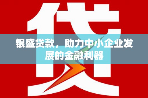 景谷银盛贷款，助力中小企业发展的金融利器
