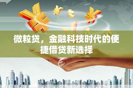 景谷微粒贷，金融科技时代的便捷借贷新选择